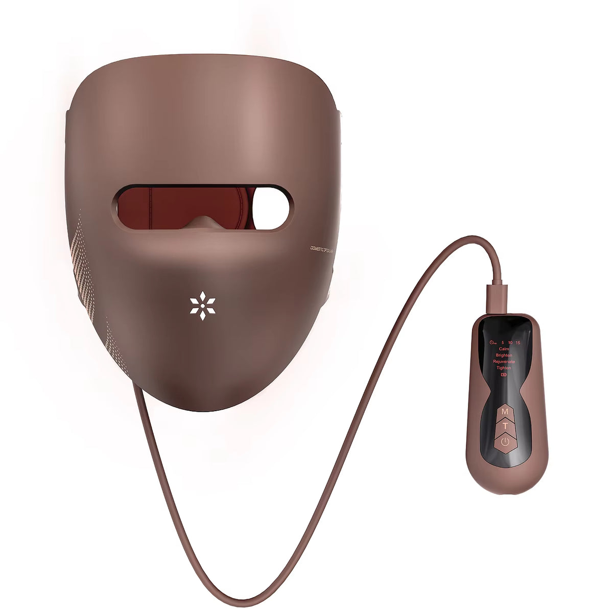 Máscara facial LED de silicona suave, 4 colores de luz