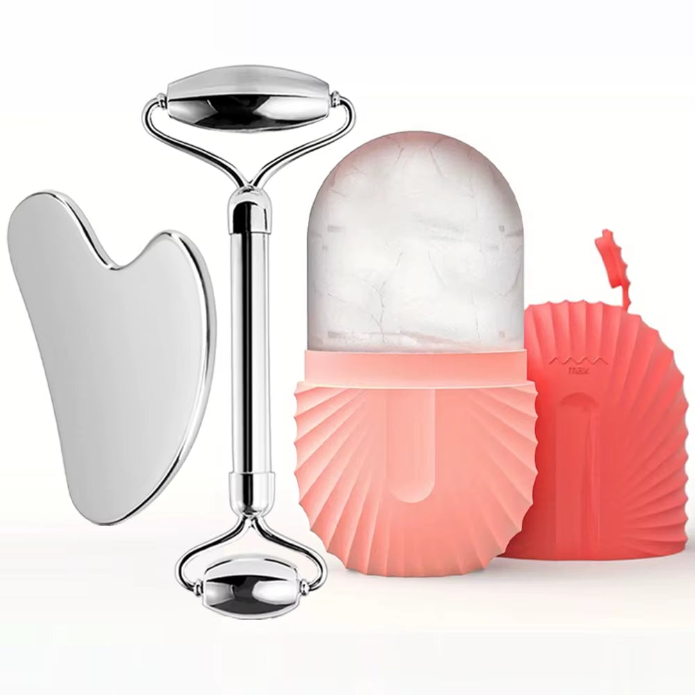 Ice Roller and Gua Sha Set with Mold