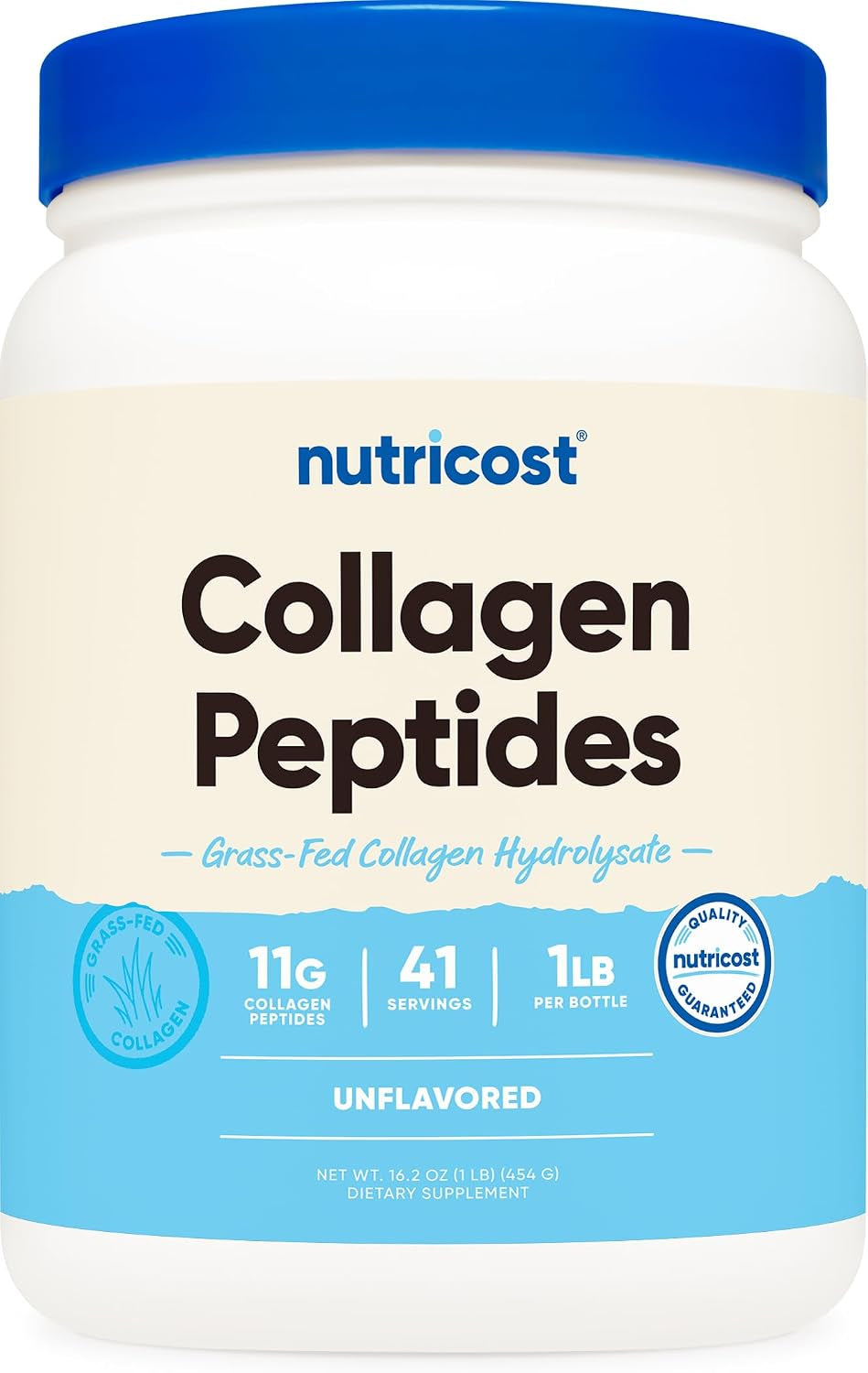 Collagen Peptides Powder 1LB (454 G), Grass Fed Bovine