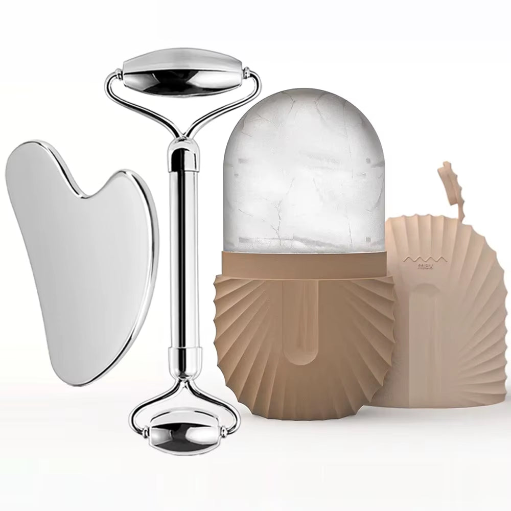 Ice Roller and Gua Sha Set with Mold