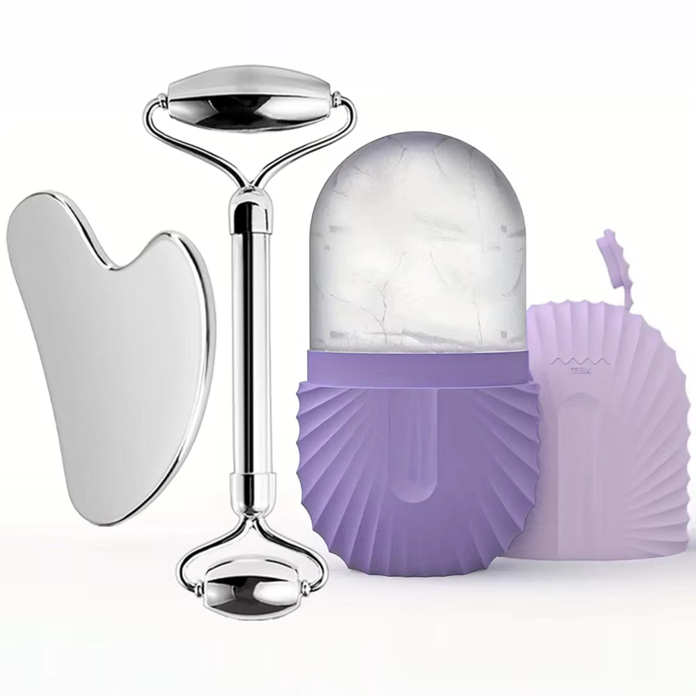 Ice Roller and Gua Sha Set with Mold