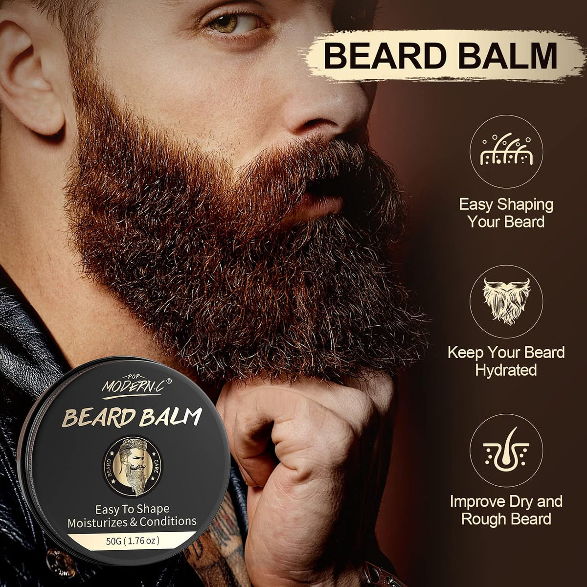 6-Piece Beard Kit with Oil, Wash and Balm