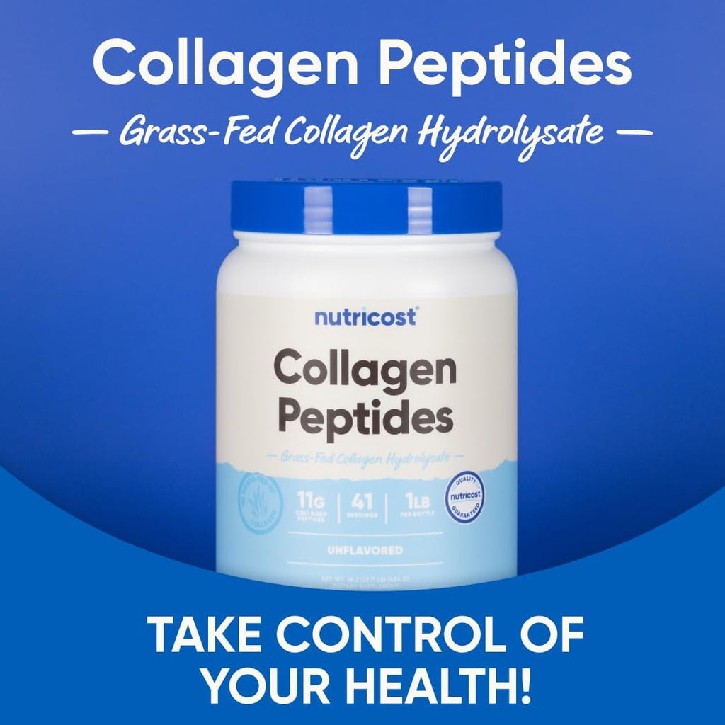 Collagen Peptides Powder 1LB (454 G), Grass Fed Bovine