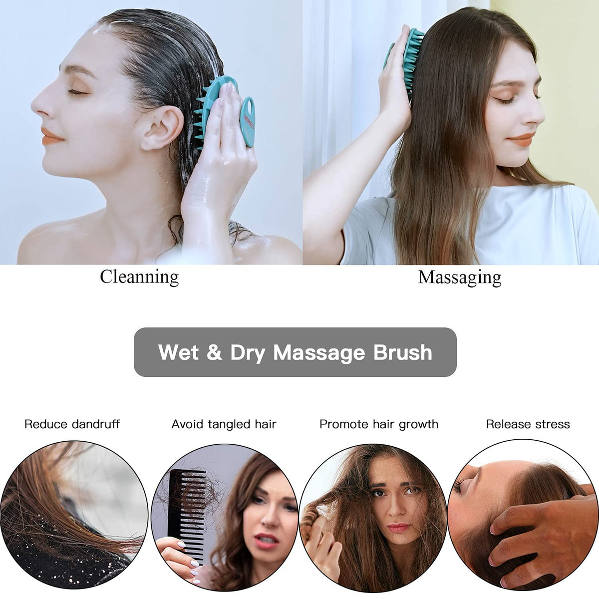 Silicone Scalp Massager Brush
