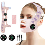 Correa de masaje facial EMS, carga USB