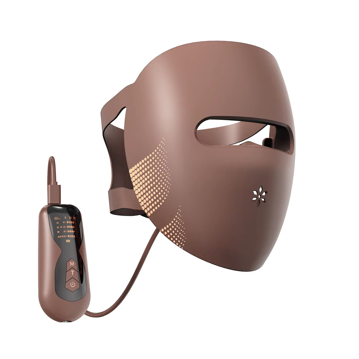 Máscara facial LED de silicona suave, 4 colores de luz