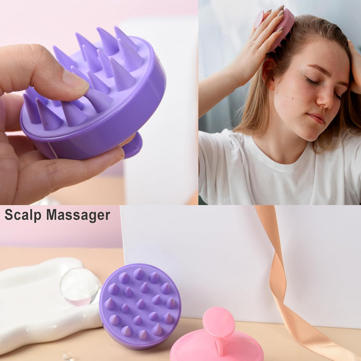 Set de 12 cepillos para el cabello con atomizador