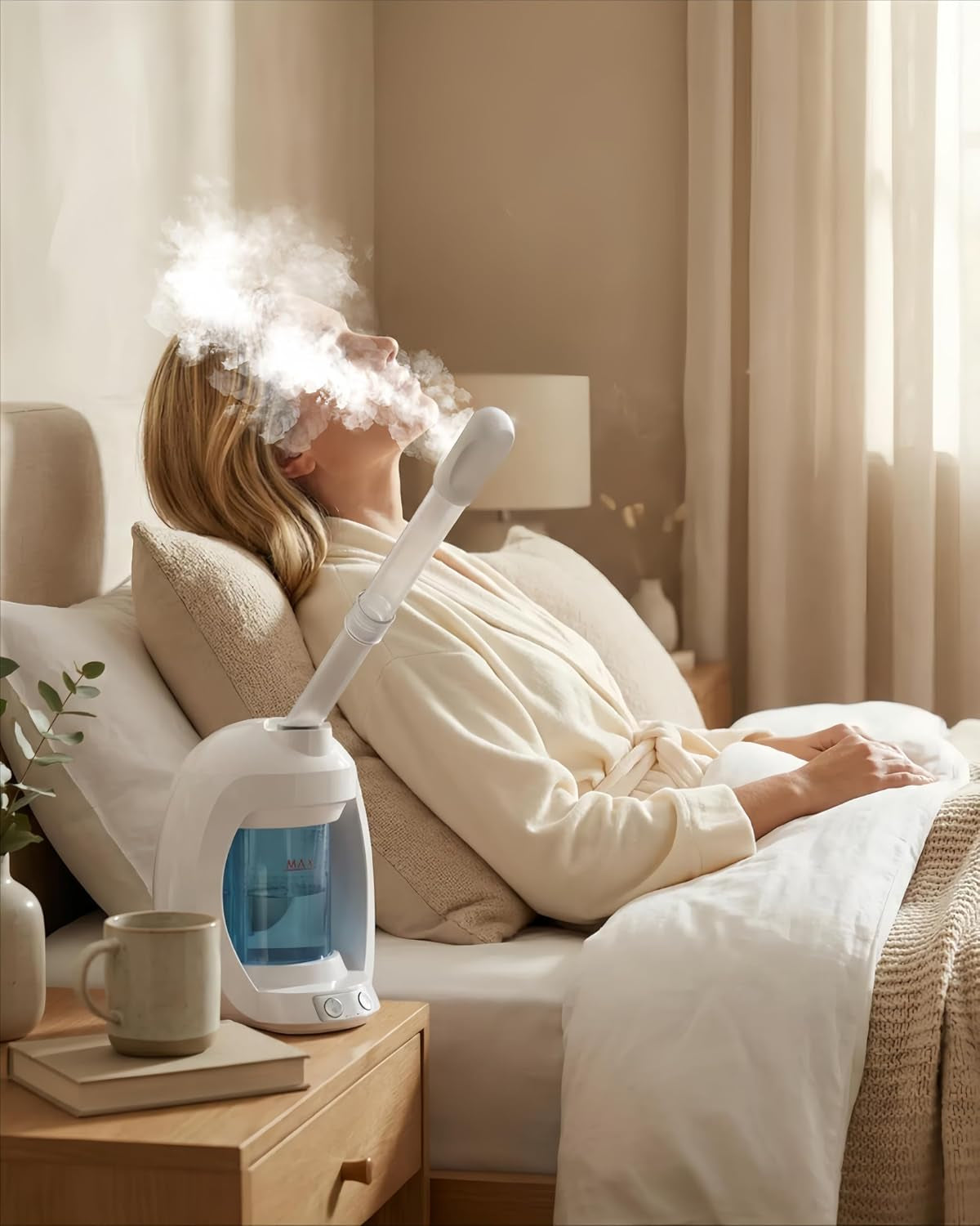 Nano-Ionic Facial Steamer with Ozone Light