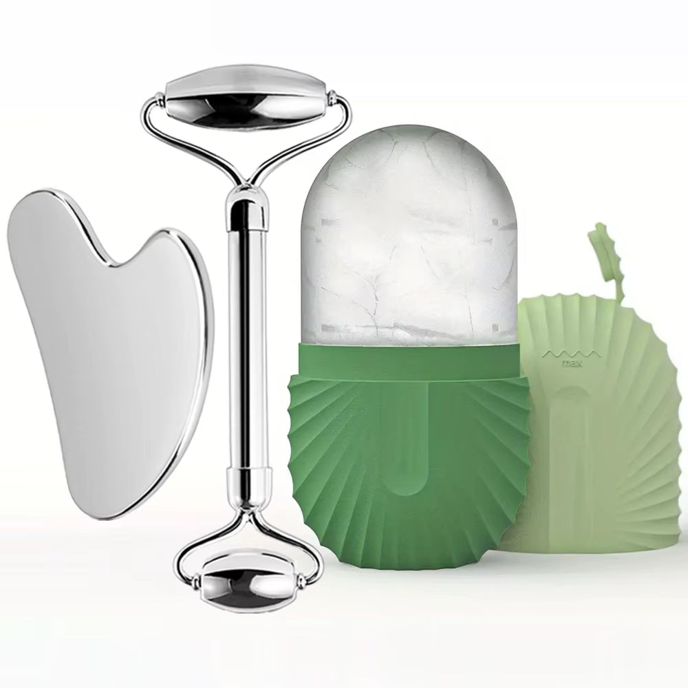 Ice Roller and Gua Sha Set with Mold