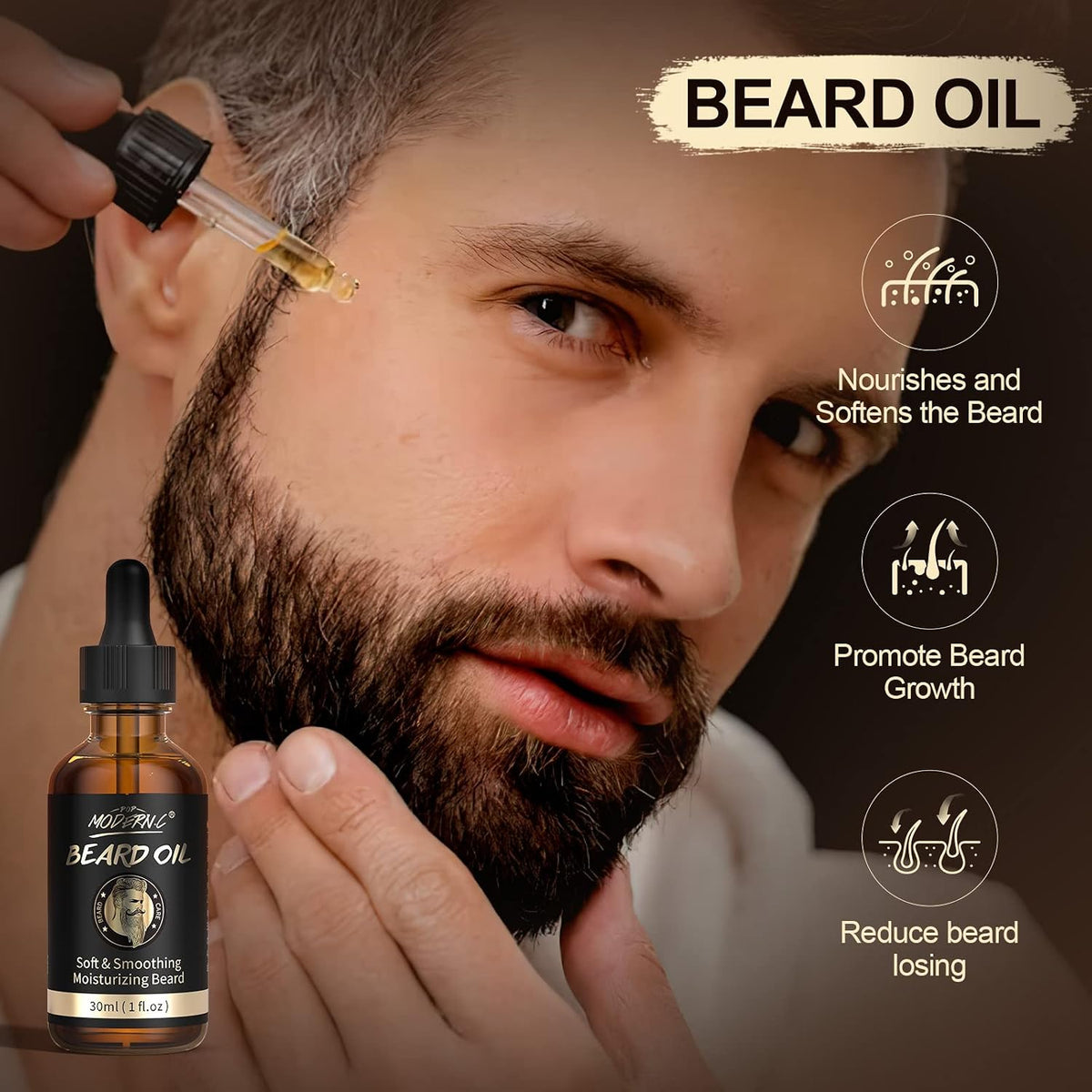 6-Piece Beard Kit with Oil, Wash and Balm