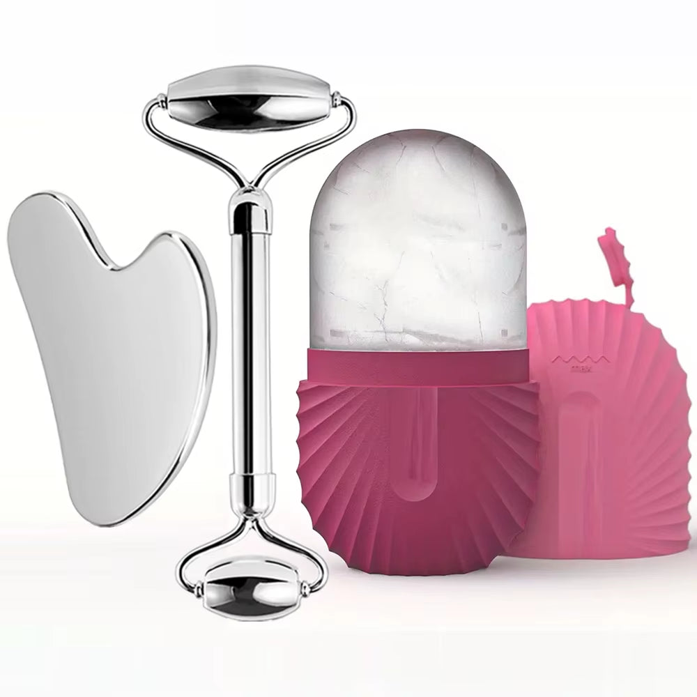 Ice Roller and Gua Sha Set with Mold