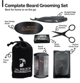 Beard Grooming Kit with Boar Brush and Comb