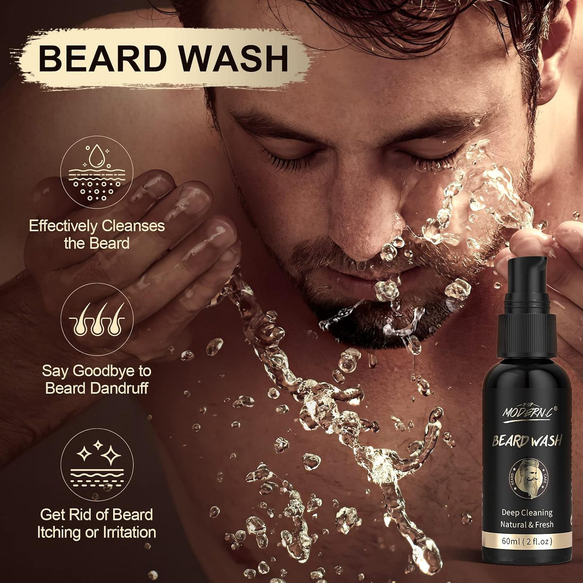 6-Piece Beard Kit with Oil, Wash and Balm
