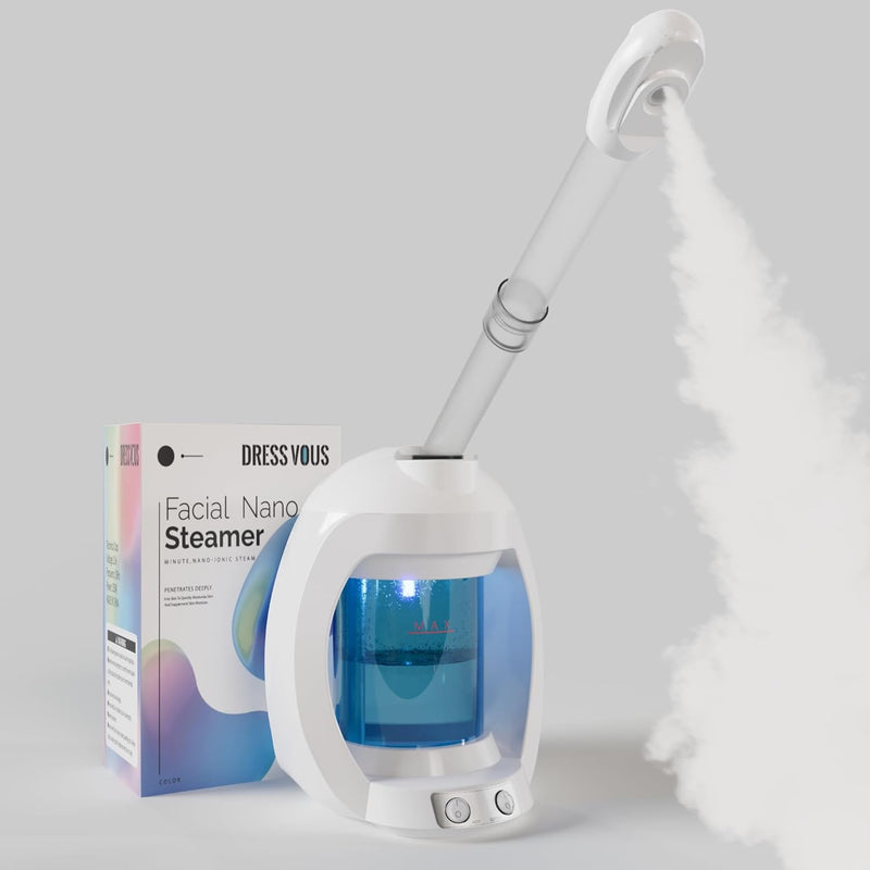 Vaporizador facial nanoiónico con luz de ozono