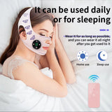 Correa de masaje facial EMS, carga USB