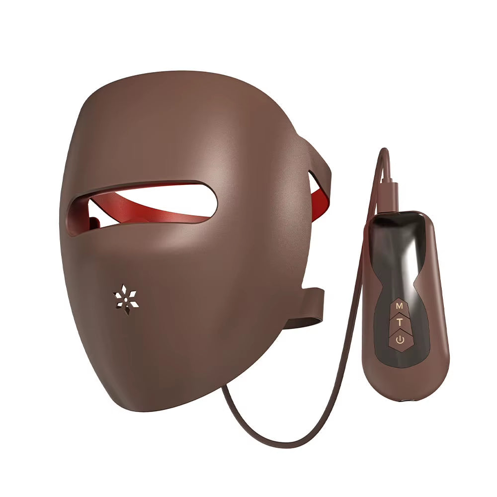 Máscara facial LED de silicona suave, 4 colores de luz