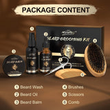 6-Piece Beard Kit with Oil, Wash and Balm